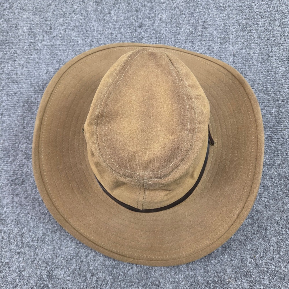 Vintage McAlister Custom Waxed Canvas Bush Hat Made in USA Outback 90s Boonie - Picture 8 of 9